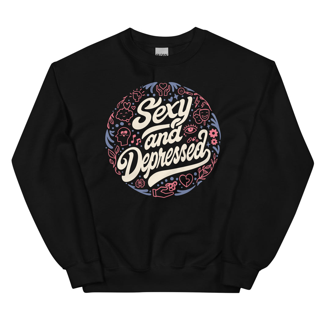 S.A.D. (Limited Edition - Red/Purple) - Unisex Crewneck