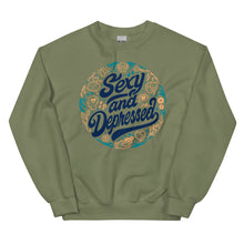 Cargar imagen en el visor de la galería, S.A.D. (Limited Edition - Blue/Gold) - Unisex Crewneck