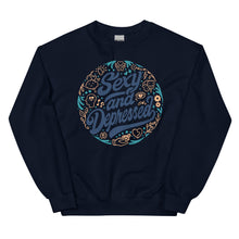 Cargar imagen en el visor de la galería, S.A.D. (Limited Edition - Blue/Gold) - Unisex Crewneck