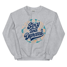 Cargar imagen en el visor de la galería, S.A.D. (Limited Edition - Blue/Gold) - Unisex Crewneck