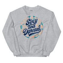 Cargar imagen en el visor de la galería, S.A.D. (Limited Edition - Blue/Gold) - Unisex Crewneck